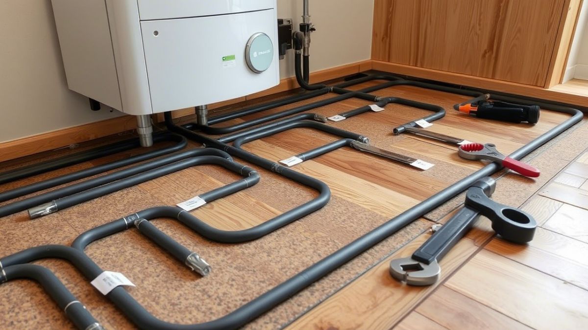 Instalación de suelo radiantes