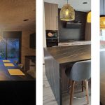 reforma cocina Platja d’Aro encimera porcelánica negra